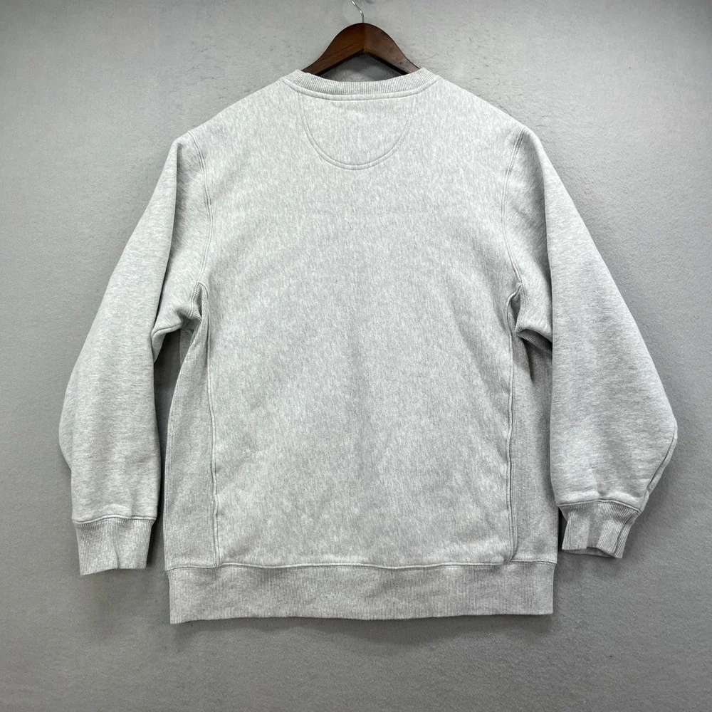 North Carolina Sweatshirt Mens XL Gray Fleece Pullover Collegiate Preppy Crew
